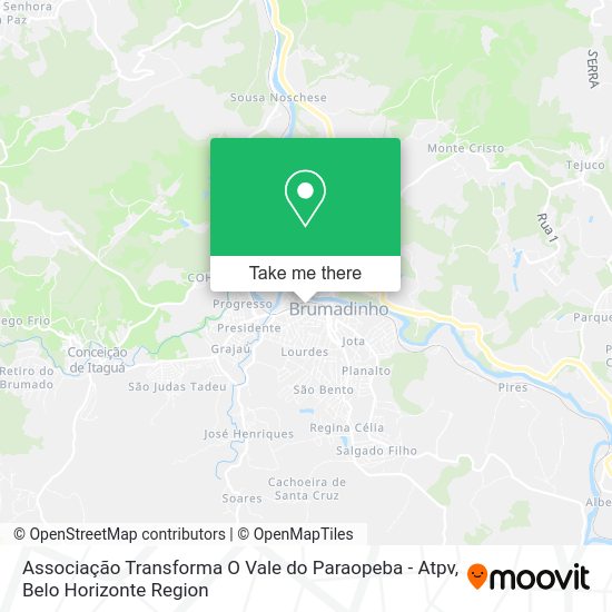 Associação Transforma O Vale do Paraopeba - Atpv map