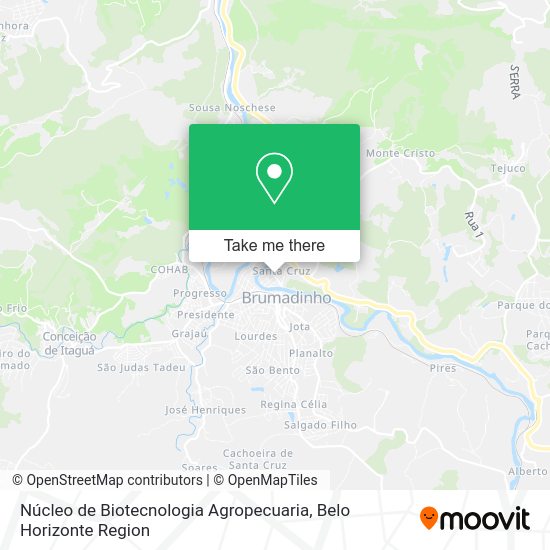 Núcleo de Biotecnologia Agropecuaria map