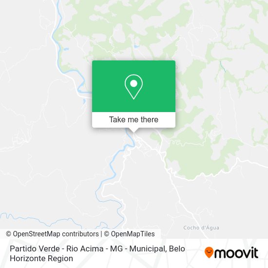 Partido Verde - Rio Acima - MG - Municipal map