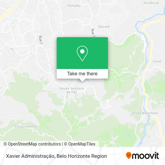 Xavier Administração map