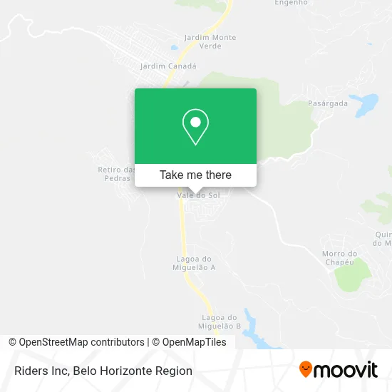 Riders Inc map