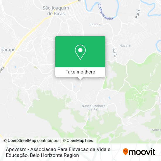 Apevesm - Associacao Para Elevacao da Vida e Educação map