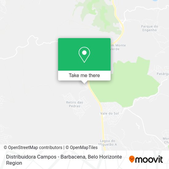 Distribuidora Campos - Barbacena map