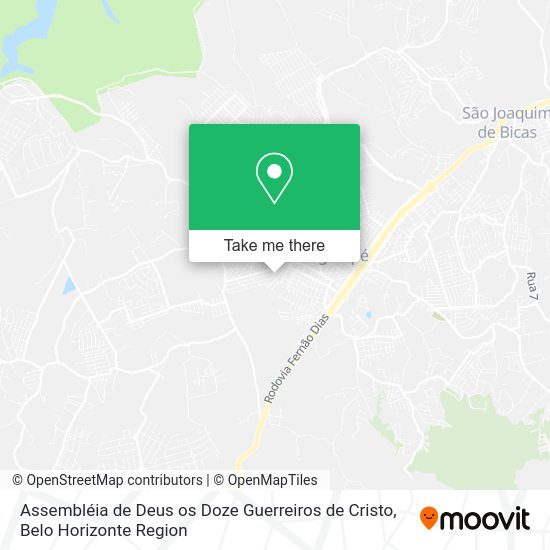 Assembléia de Deus os Doze Guerreiros de Cristo map
