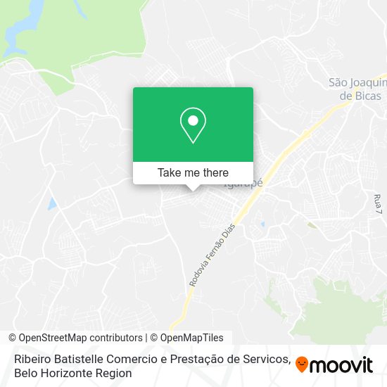 Ribeiro Batistelle Comercio e Prestação de Servicos map