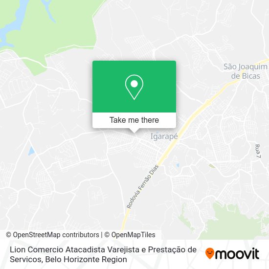 Lion Comercio Atacadista Varejista e Prestação de Servicos map