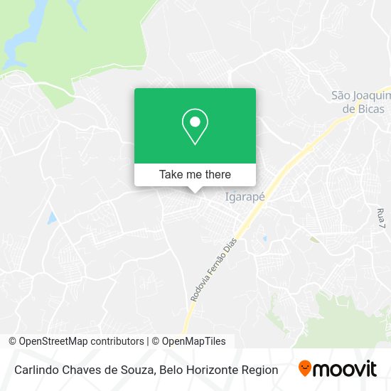 Carlindo Chaves de Souza map