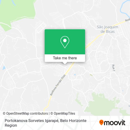 Portokanova Sorvetes Igarapé map