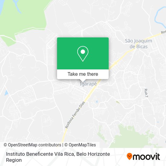 Instituto Beneficente Vila Rica map