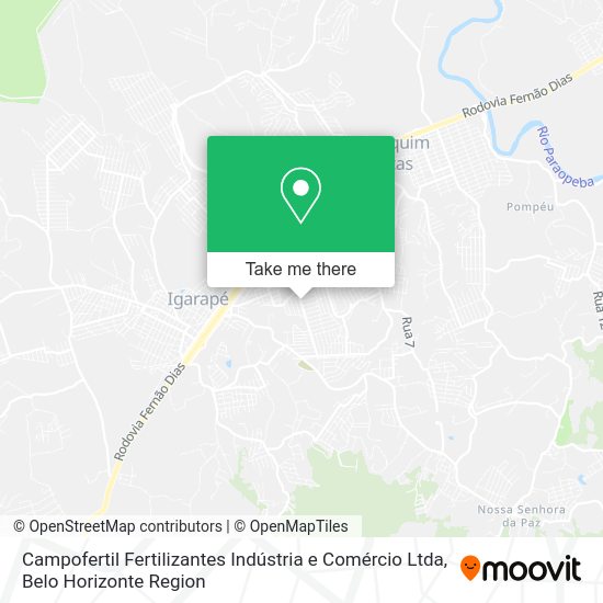 Campofertil Fertilizantes Indústria e Comércio Ltda map