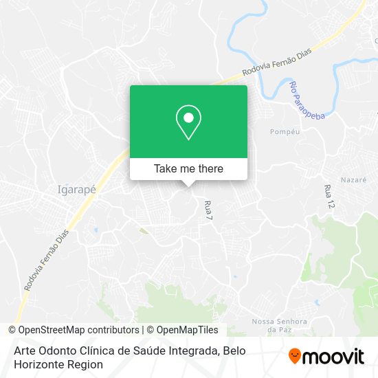 Arte Odonto Clínica de Saúde Integrada map