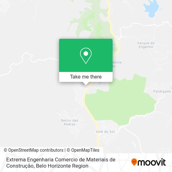 Extrema Engenharia Comercio de Materiais de Construção map