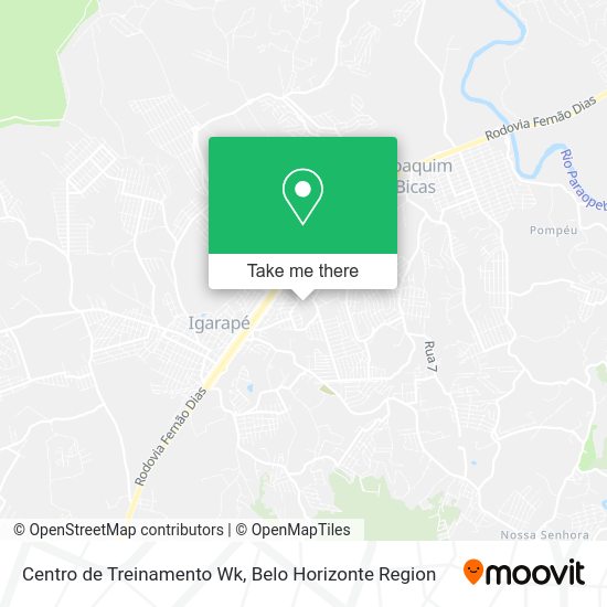 Centro de Treinamento Wk map