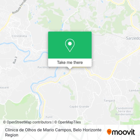 Clínica de Olhos de Mario Campos map