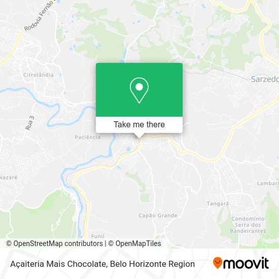 Açaiteria Mais Chocolate map