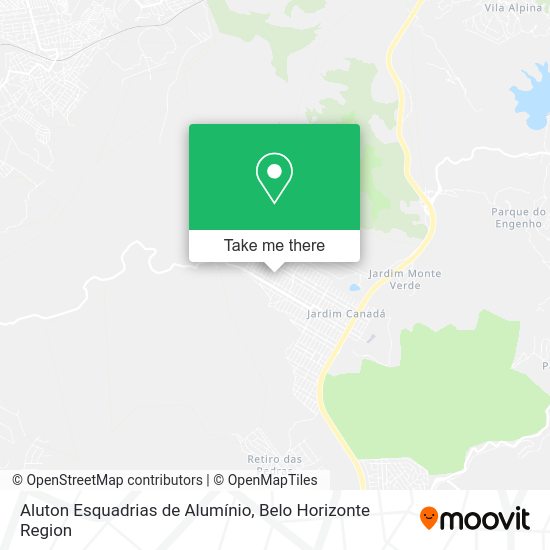 Aluton Esquadrias de Alumínio map