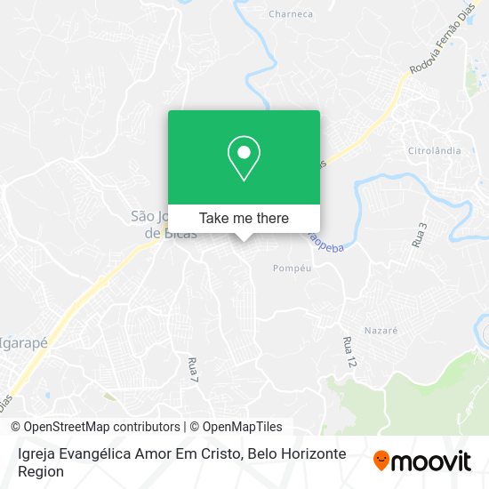 Igreja Evangélica Amor Em Cristo map