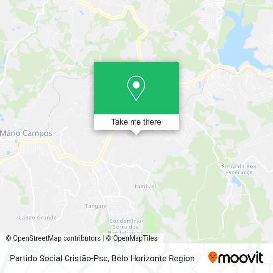 Partido Social Cristão-Psc map