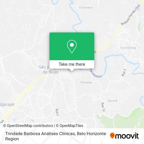 Trindade Barbosa Análises Clinicas map