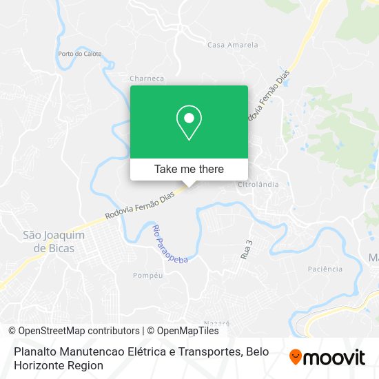Planalto Manutencao Elétrica e Transportes map