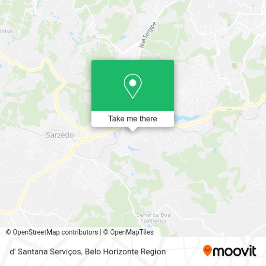 d' Santana Serviços map