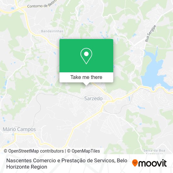 Nascentes Comercio e Prestação de Servicos map