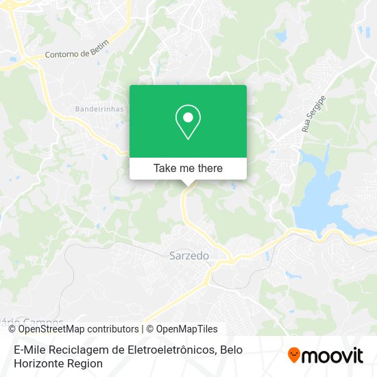 E-Mile Reciclagem de Eletroeletrônicos map