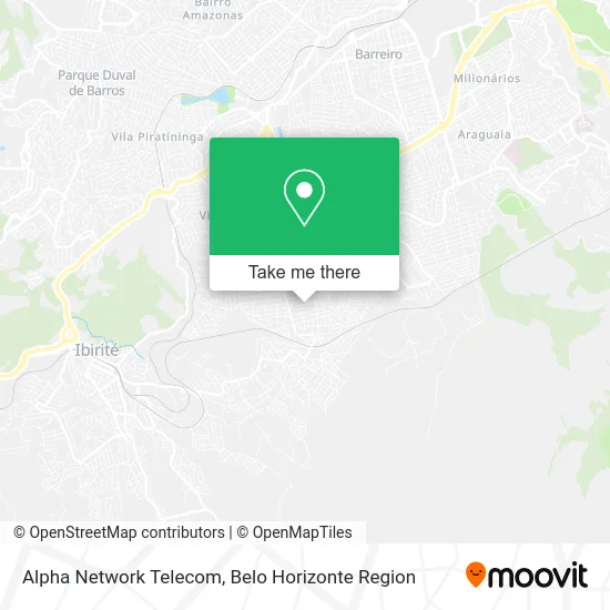 Alpha Network Telecom map