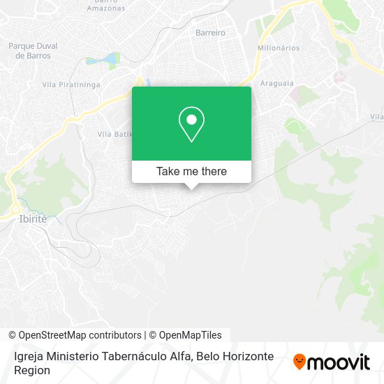 Igreja Ministerio Tabernáculo Alfa map