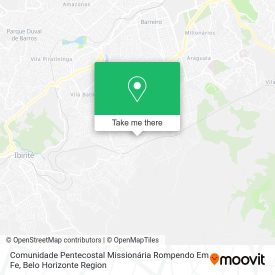 Comunidade Pentecostal Missionária Rompendo Em Fe map