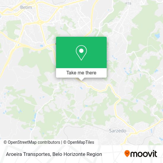 Aroeira Transportes map