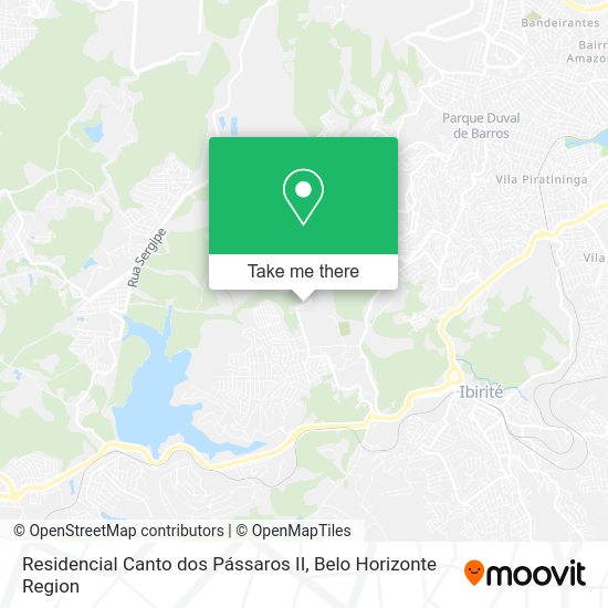 Residencial Canto dos Pássaros II map