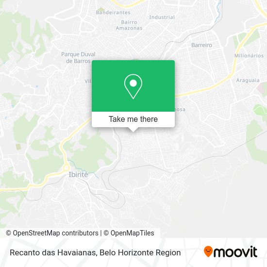 Recanto das Havaianas map