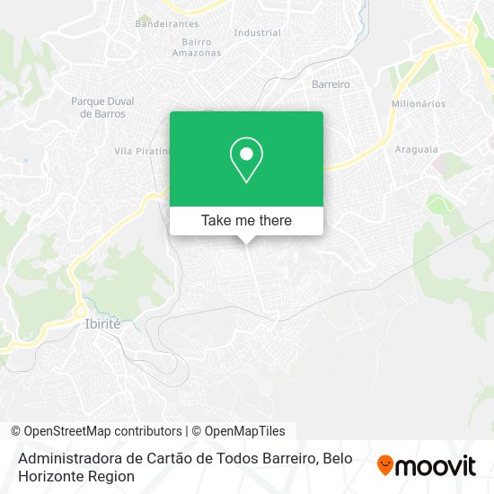 Administradora de Cartão de Todos Barreiro map