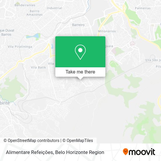 Alimentare Refeições map