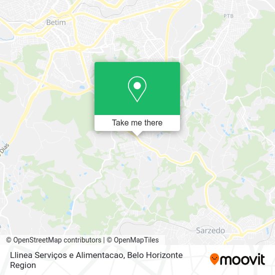 Llinea Serviços e Alimentacao map