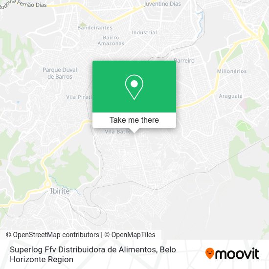 Superlog Ffv Distribuidora de Alimentos map