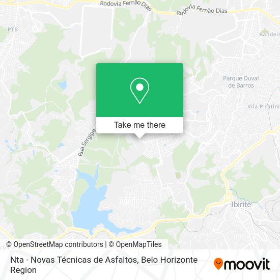 Nta - Novas Técnicas de Asfaltos map