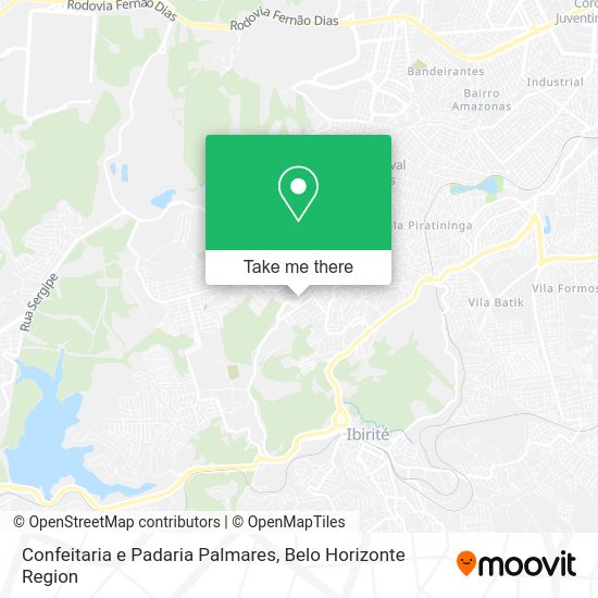 Confeitaria e Padaria Palmares map