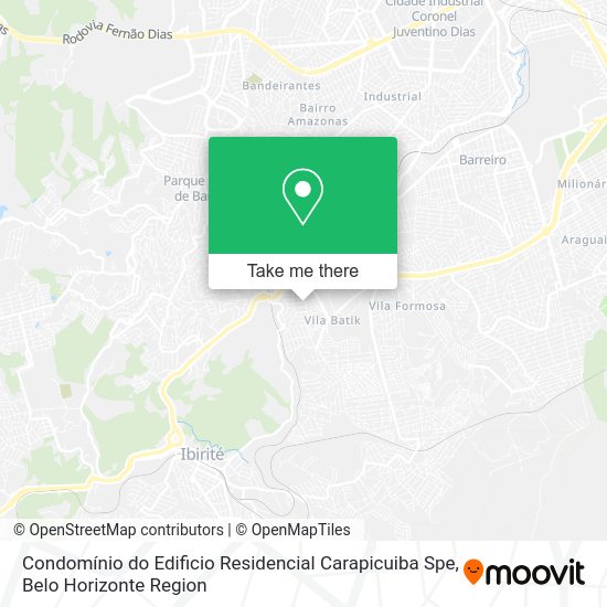 Condomínio do Edificio Residencial Carapicuiba Spe map