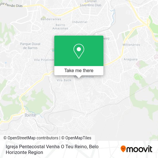 Igreja Pentecostal Venha O Teu Reino map