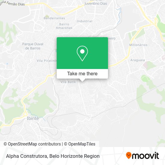 Alpha Construtora map
