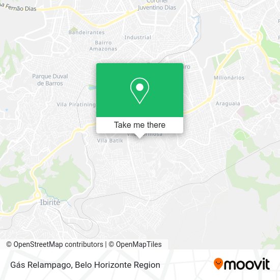 Gás Relampago map