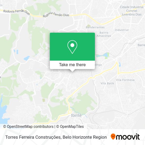 Torres Ferreira Construções map