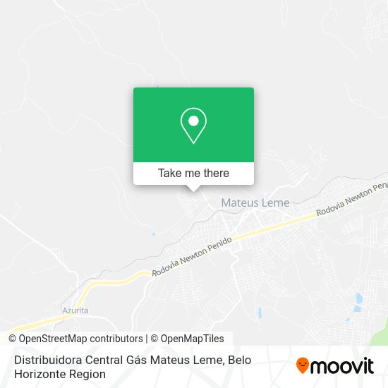 Distribuidora Central Gás Mateus Leme map