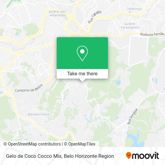 Gelo de Coco Cocco Mix map