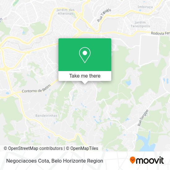Negociacoes Cota map