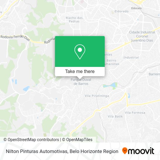 Nilton Pinturas Automotivas map