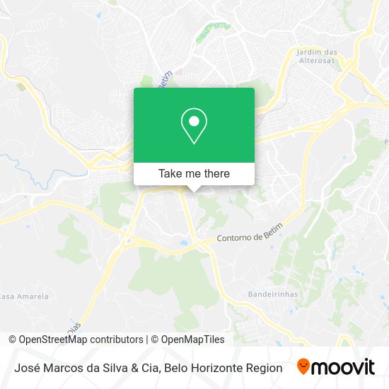 José Marcos da Silva & Cia map