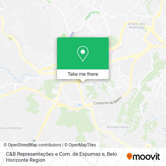 C&B Representações e Com. de Espumas e map
